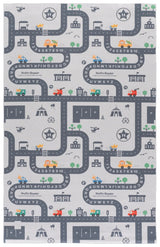 Safavieh Tacoma Kids 100 5'-0" x 8'-0" Rug in Ivory / Grey