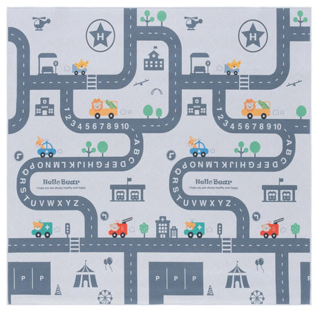 Safavieh Tacoma Kids 100 5'-0" x 5'-0" Rug in Ivory / Grey