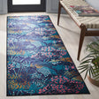 Safavieh Tacoma 2'-6" x 8'-0" Rug in Navy / Green