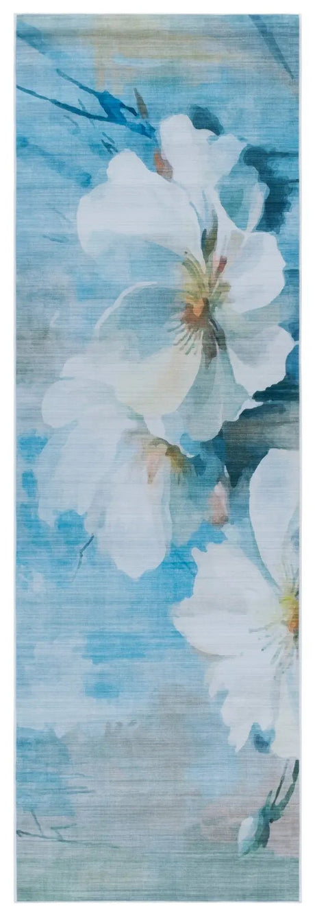 Safavieh Tacoma 2'-6" x 8'-0" Rug in Light Blue / Ivory