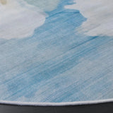 Safavieh Tacoma 6'-0" x 6'-0" Rug in Light Blue / Ivory
