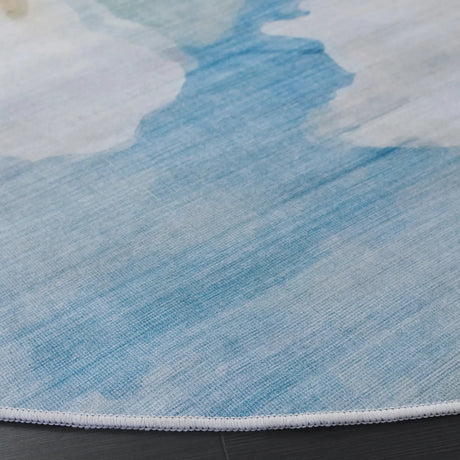 Safavieh Tacoma 6'-0" x 6'-0" Rug in Light Blue / Ivory