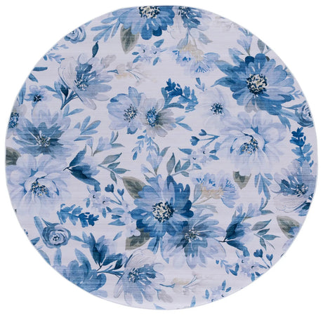 Safavieh Tacoma 6'-0" x 6'-0" Rug in Light Blue / Blue