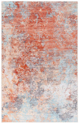 Safavieh Tacoma 4'-0" x 6'-0" Rug in Rust / Aqua