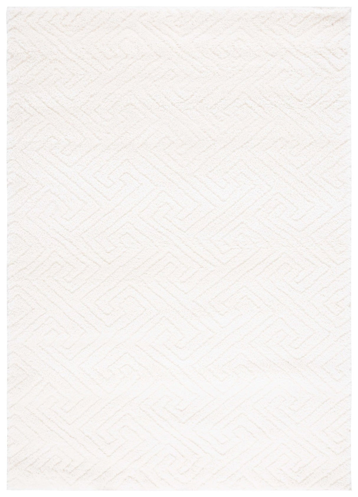 Safavieh Tahoe Shag Tho652A White Rug.