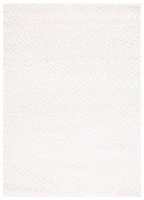 Safavieh Tahoe Shag Tho652A White Rug.
