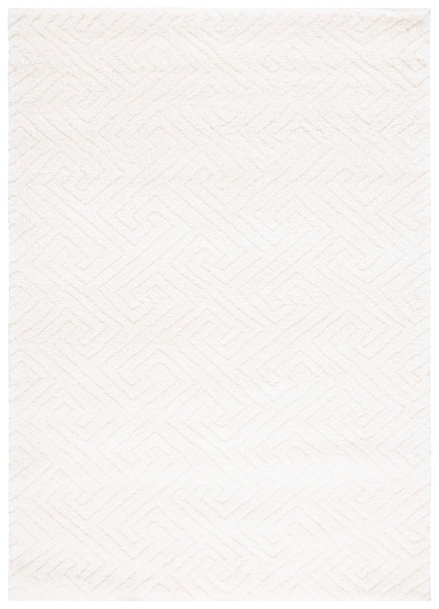 Safavieh Tahoe Shag Tho652A White Rug.