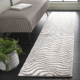 Safavieh Tahoe Shag 2'-0" x 8'-0" Rug in Ivory / Grey