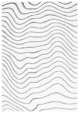 Safavieh Tahoe Shag 4'-0" x 6'-0" Rug in Ivory / Grey