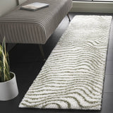 Safavieh Tahoe Shag 2'-0" x 8'-0" Rug in Ivory / Green