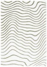 Safavieh Tahoe Shag 4'-0" x 6'-0" Rug in Ivory / Green
