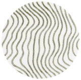 Safavieh Tahoe Shag 6'-7" x 6'-7" Rug in Ivory / Green