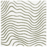 Safavieh Tahoe Shag 6'-7" x 6'-7" Rug in Ivory / Green