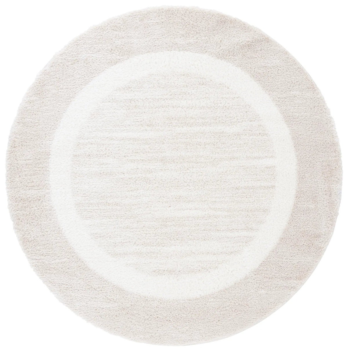 Safavieh Tahoe Shag 6'-7" x 6'-7" Rug in Beige / Ivory