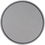 Safavieh Terrace 800 6'-7" x 6'-7" Rug in Black / White