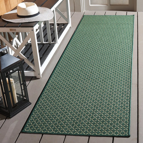 Safavieh Terrace 800 2'-3" x 8'-0" Rug in Dark Green / Light Green