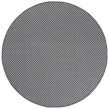 Safavieh Terrace 800 6'-7" x 6'-7" Rug in Black / White