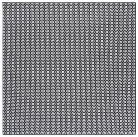 Safavieh Terrace 800 6'-7" x 6'-7" Rug in Black / White