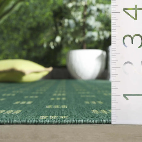 Safavieh Terrace 800 4'-0" x 6'-0" Rug in Dark Green / Light Green