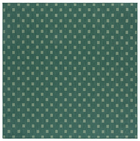 Safavieh Terrace 800 6'-7" x 6'-7" Rug in Dark Green / Light Green