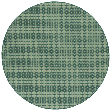 Safavieh Terrace 800 6'-7" x 6'-7" Rug in Dark Green / Light Green