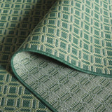 Safavieh Terrace 800 4'-0" x 6'-0" Rug in Dark Green / Light Green