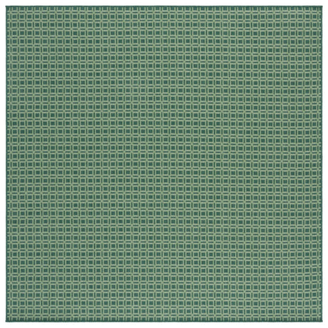 Safavieh Terrace 800 6'-7" x 6'-7" Rug in Dark Green / Light Green
