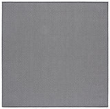 Safavieh Terrace 800 6'-7" x 6'-7" Rug in Black / White