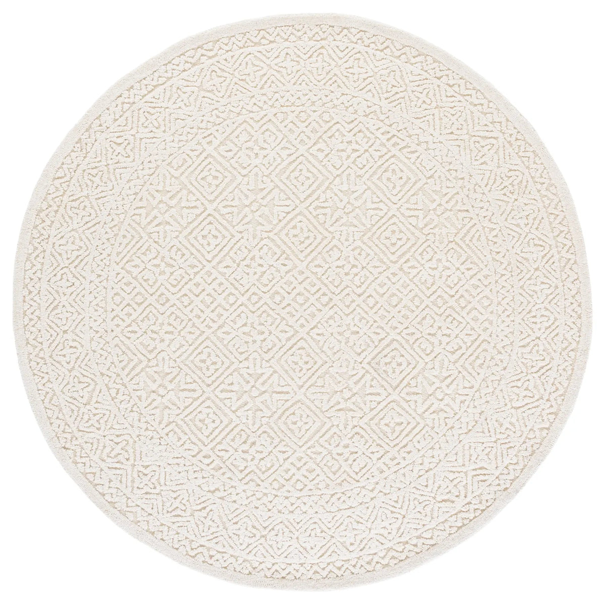 Safavieh Textural 6'-0" x 6'-0" Rug in Ivory