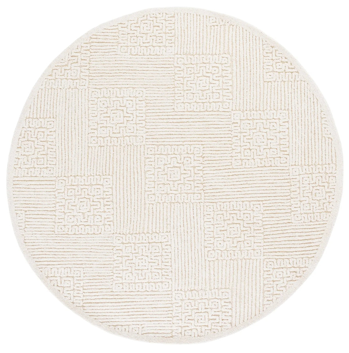 Safavieh Textural 6'-0" x 6'-0" Rug in Ivory