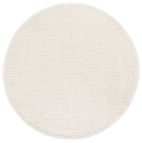 Safavieh Textural 6'-0" x 6'-0" Rug in Ivory