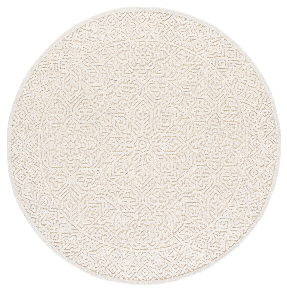 Safavieh Textural 6'-0" x 6'-0" Rug in Ivory