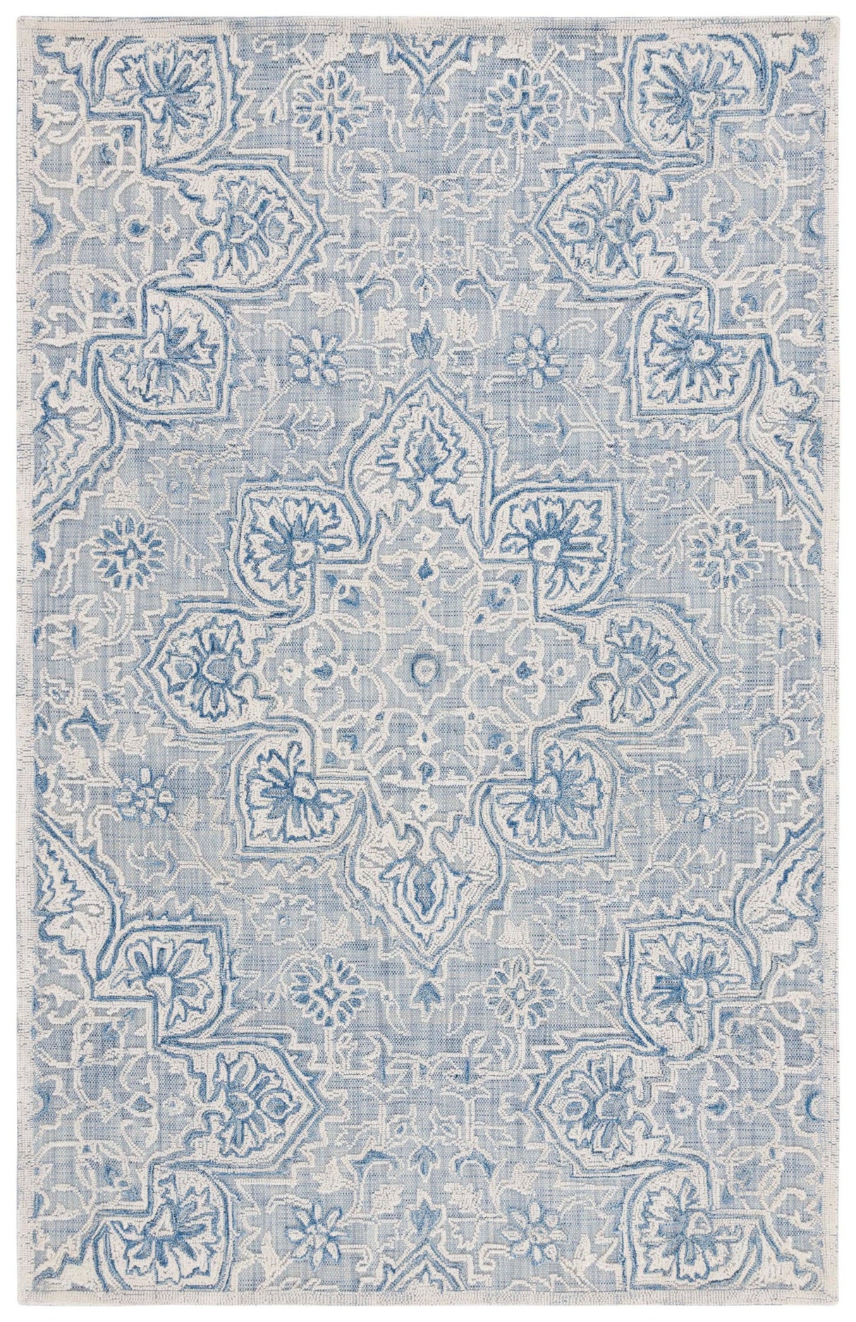 Safavieh Trace Trc304M Blue/Ivory Rug.