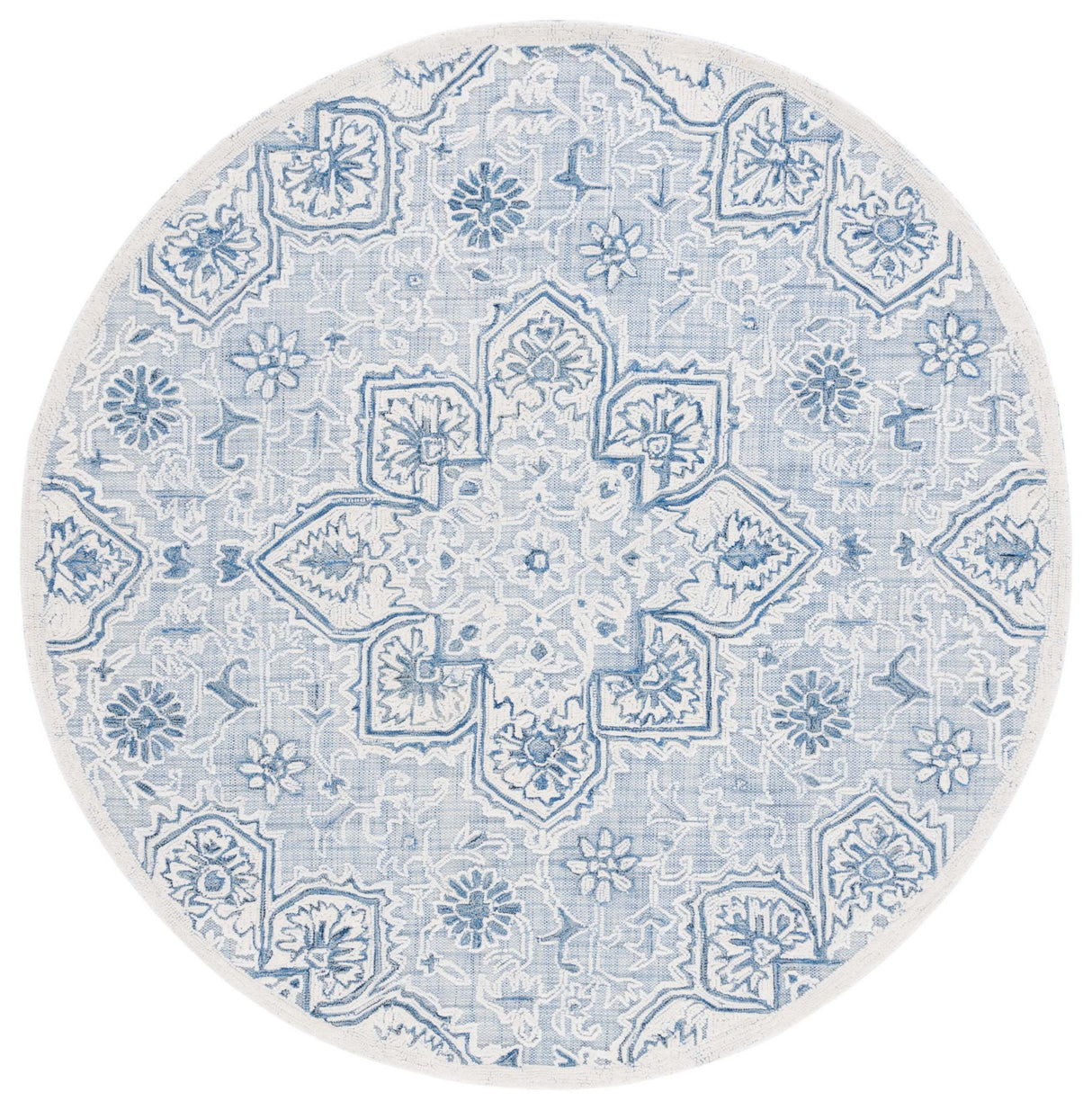 Safavieh Trace Trc304M Blue/Ivory Rug.