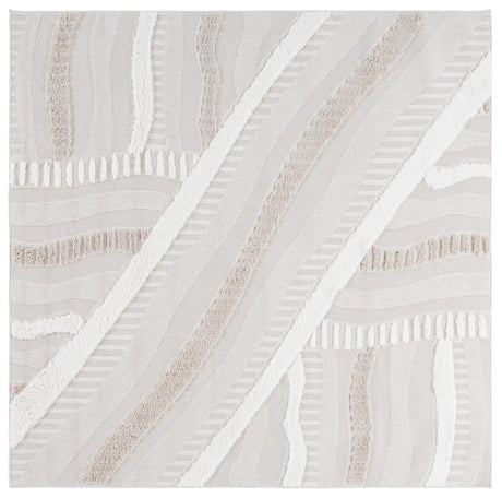 Safavieh Trends 6'-7" x 6'-7" Rug in Beige / Ivory