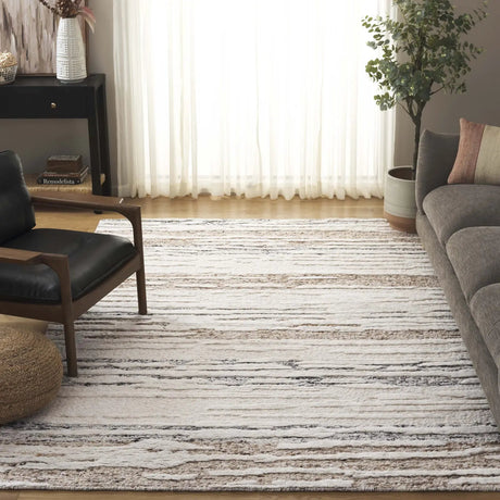 Safavieh Tribeca 6'-0" x 9'-0" Rug in Ivory / Brown