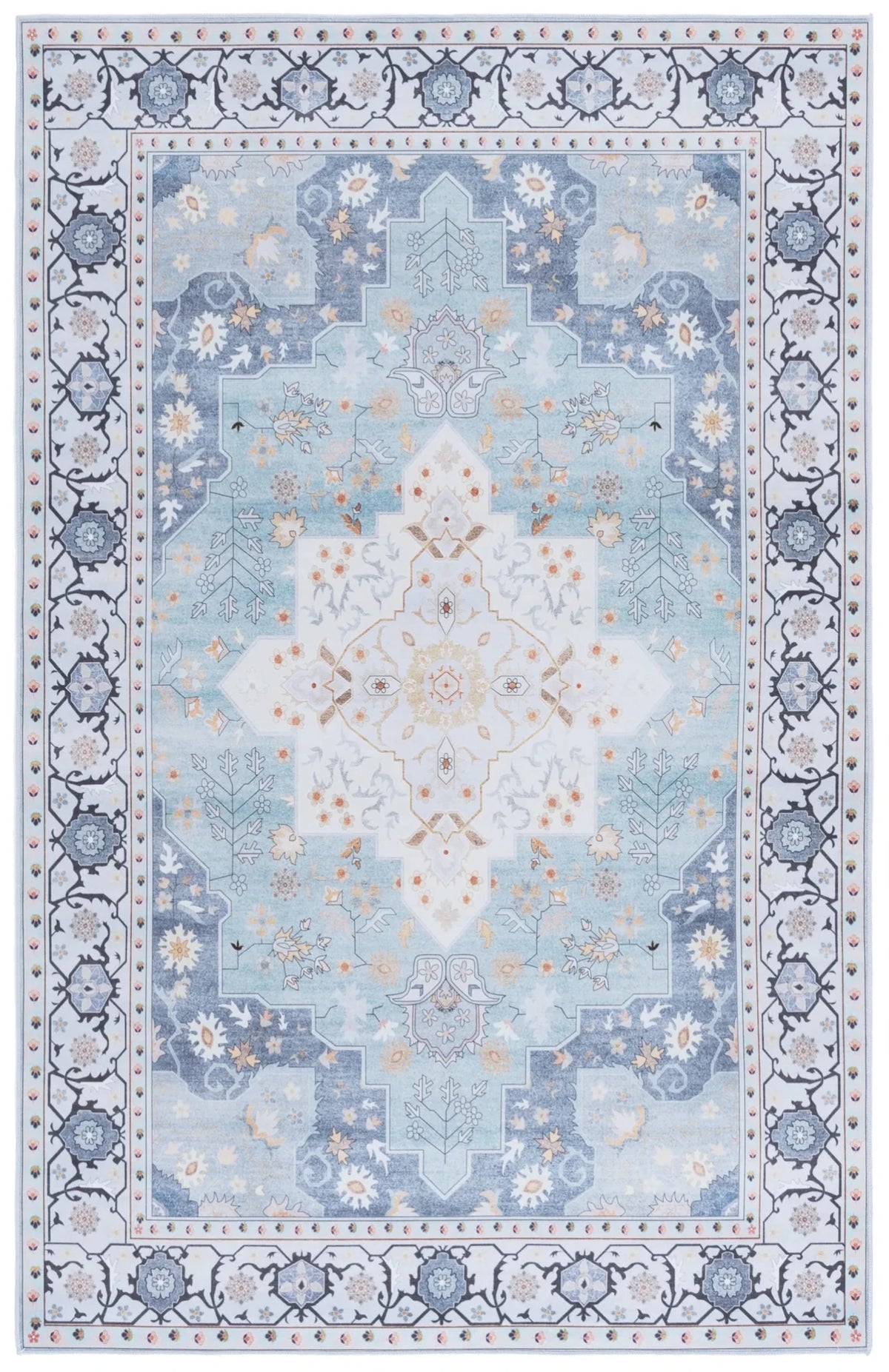 Safavieh Tucson 4'-0" x 6'-0" Rug in Aqua / Light Blue