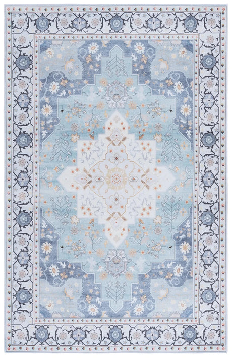 Safavieh Tucson 4'-0" x 6'-0" Rug in Aqua / Light Blue