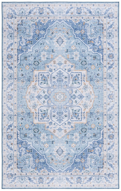 Safavieh Tucson Tsn118L Light Blue/Blue Rug.