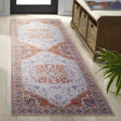 Safavieh Tucson 2'-6" x 8'-0" Rug in Rust / Ivory