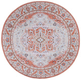 Safavieh Tucson 6'-0" x 6'-0" Rug in Rust / Ivory