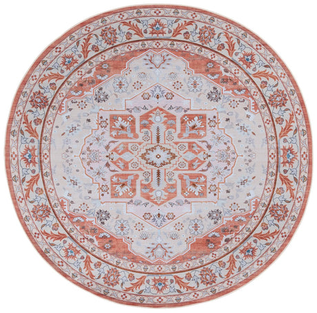 Safavieh Tucson 6'-0" x 6'-0" Rug in Rust / Ivory