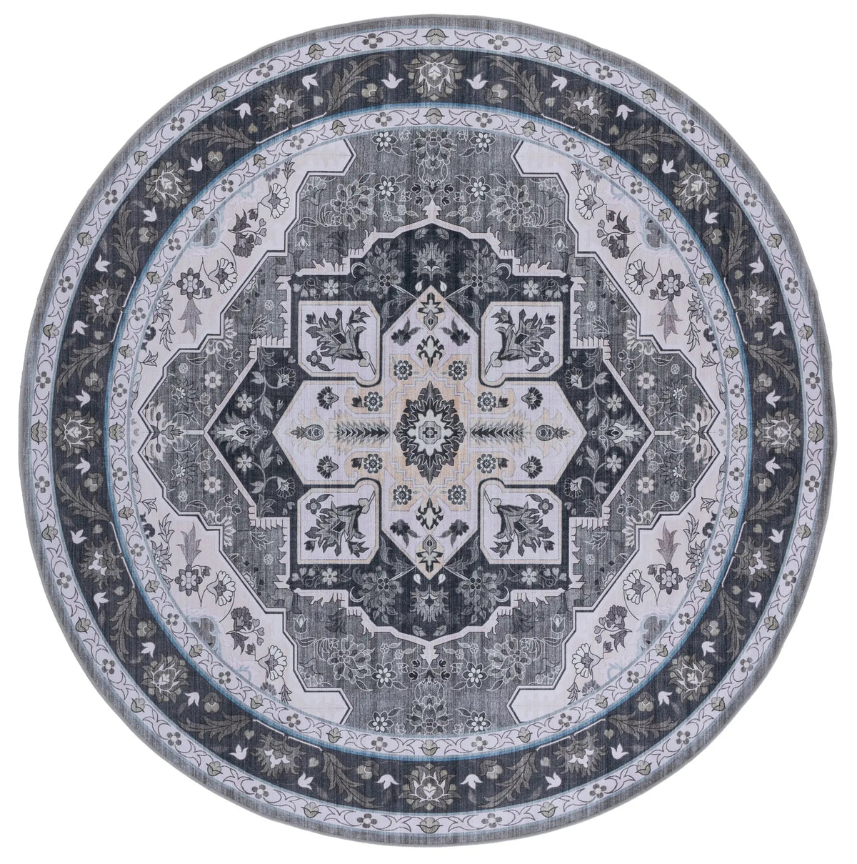 Safavieh Tucson 6'-0" x 6'-0" Rug in Olive / Ivory