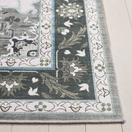 Safavieh Tucson 4'-0" x 6'-0" Rug in Green / Light Green