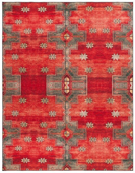 Safavieh Tucson Tsn189P Rust/Green Rug.