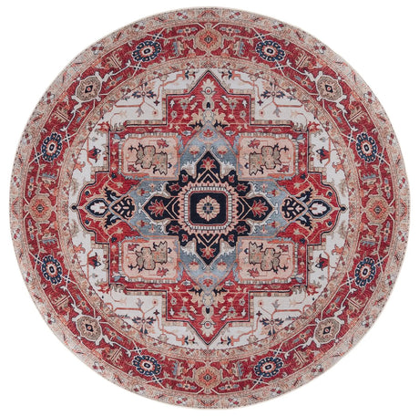 Safavieh Tucson 6'-0" x 6'-0" Rug in Beige / Rust