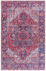 Safavieh Tucson 4'-0" x 6'-0" Rug in Red / Navy
