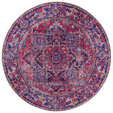 Safavieh Tucson 6'-0" x 6'-0" Rug in Red / Navy