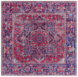 Safavieh Tucson 6'-0" x 6'-0" Rug in Red / Navy