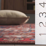 Safavieh Tucson 4'-0" x 6'-0" Rug in Navy / Rust